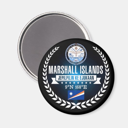 Aimant Îles Marshall (Recto/Verso)