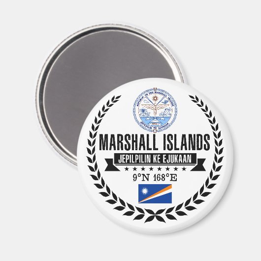 Aimant Îles Marshall (Recto/Verso)