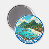 Aimant Îles Perhentian Malaisie (Recto/Verso)