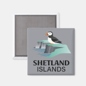 Aimant Îles Shetland Écosse Royaume-Uni (Recto/Verso)