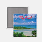 Aimant Îles tropicales de Thaïlande (Recto/Verso)