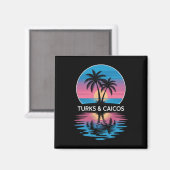 Aimant Îles Turques-et-Caïques (Recto/Verso)