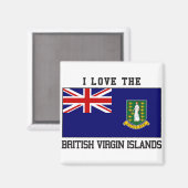 Aimant Îles Vierges britanniques (Recto/Verso)