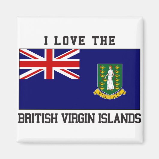 Aimant Îles Vierges britanniques (Devant)