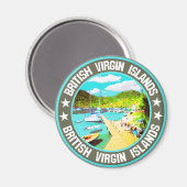 Aimant Îles Vierges britanniques (Recto/Verso)