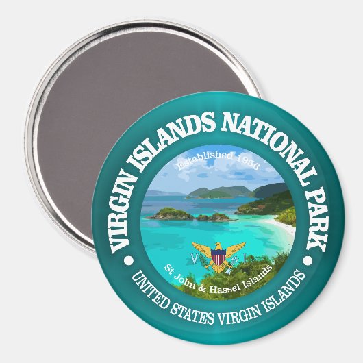 Aimant Îles Vierges NP (Recto/Verso)