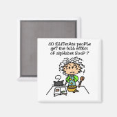 Aimant Illettrer l'Humour populaire (Recto/Verso)