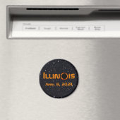 Aimant Illinois 2024 Total Solaire Eclipse (In Situ (Lave-vaisselle))