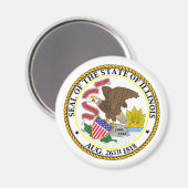 Aimant Illinois, États-Unis (Recto/Verso)