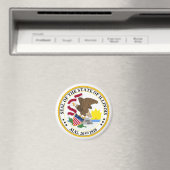 Aimant Illinois State Seal Emblem (In Situ (Lave-vaisselle))