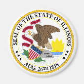 Aimant Illinois State Seal Emblem (Devant)