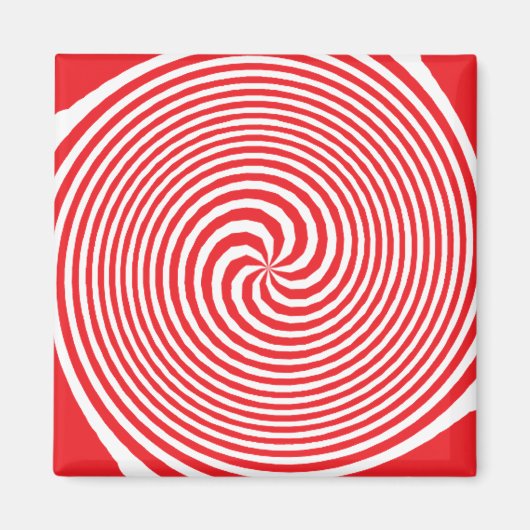 Aimant Illusion d'optique Motif Abstrait (Devant)