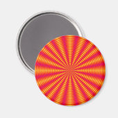 Aimant Illusion optique design abstrait. (Recto/Verso)