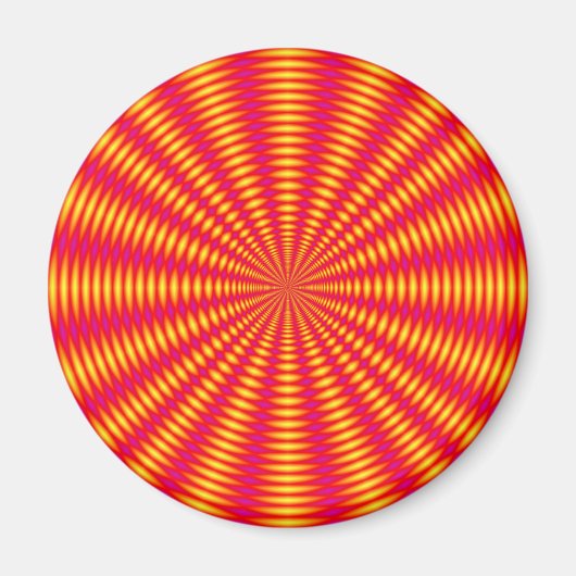 Aimant Illusion optique design abstrait. (Devant)
