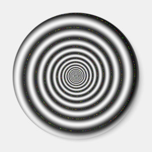 Aimant Illusion optique noir et blanc