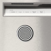 Aimant Illusion optique spirale noire et blanche (In Situ (Lave-vaisselle))