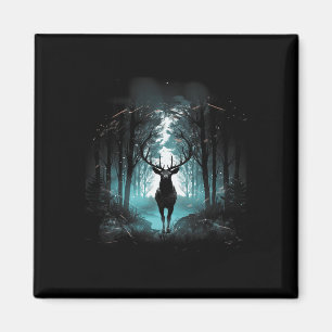 Aimant Illustration 2 d'animal de faune sauvage de cerf d