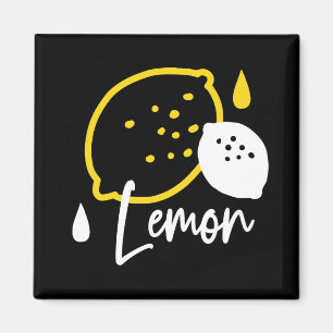 Aimant Illustration Abstraite au citron - Art des agrumes