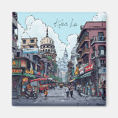 Aimant Illustration Ai de Calcutta, Inde (Devant)