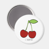 Aimant Illustration Cerise (Recto/Verso)