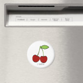 Aimant Illustration Cerise (In Situ (Lave-vaisselle))