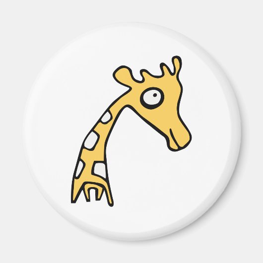 Aimant Illustration cool de girafe (Devant)
