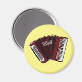 Aimant Illustration d'accordion (Recto/Verso)
