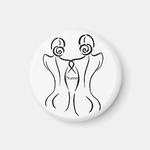 Aimant Illustration d'art féminin Thunder_Cove 