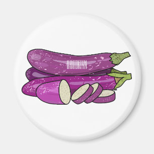 Aimant Illustration d'aubergine