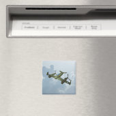 Aimant Illustration d'aviation militaire de vol de warbir (In Situ (Lave-vaisselle))