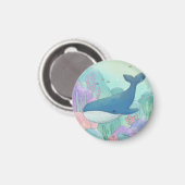Aimant Illustration de baleine (Recto/Verso)