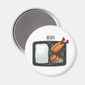 Aimant Illustration de Bento (Recto/Verso)