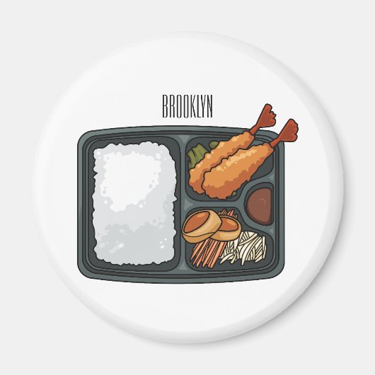 Aimant Illustration de Bento (Devant)