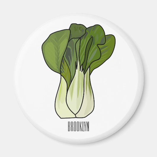 Aimant Illustration de Bok choy (Devant)