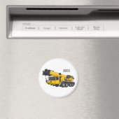 Aimant Illustration de camion de grue (In Situ (Lave-vaisselle))