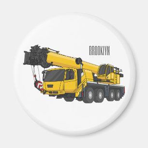 Aimant Illustration de camion de grue
