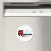 Aimant Illustration de camion roumain (In Situ (Lave-vaisselle))