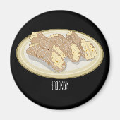 Aimant Illustration de Cannoli (Devant)