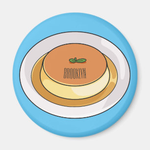 Aimant Illustration de caramel de crème