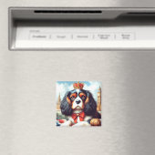 Aimant Illustration de Cavalier King Charles Spaniel (In Situ (Lave-vaisselle))