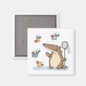 Aimant Illustration de chasseur de notifications drôle de (Recto/Verso)