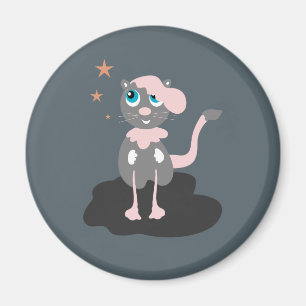 Aimant Illustration de chat pour enfants, chaton de dessi