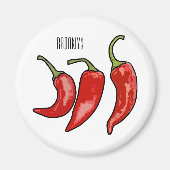 Aimant Illustration de chili (Devant)