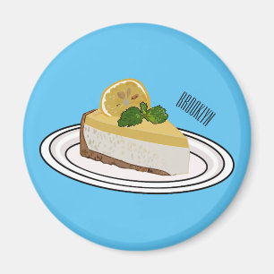 Aimant Illustration de citron cheesecake