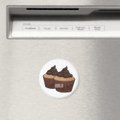 Aimant Illustration de Cupcake (In Situ (Lave-vaisselle))