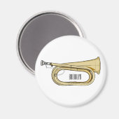 Aimant Illustration de dessin animé Bugle (Recto/Verso)