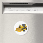Aimant Illustration de dessin animé Bulldozer (In Situ (Lave-vaisselle))