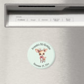 Aimant Illustration de dessin animé de bébé cerf mignon p (In Situ (Lave-vaisselle))