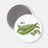 Aimant Illustration de dessin de pois (Recto/Verso)