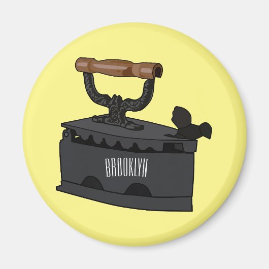 Aimant Illustration de dessin en fer de Charbon (Devant)